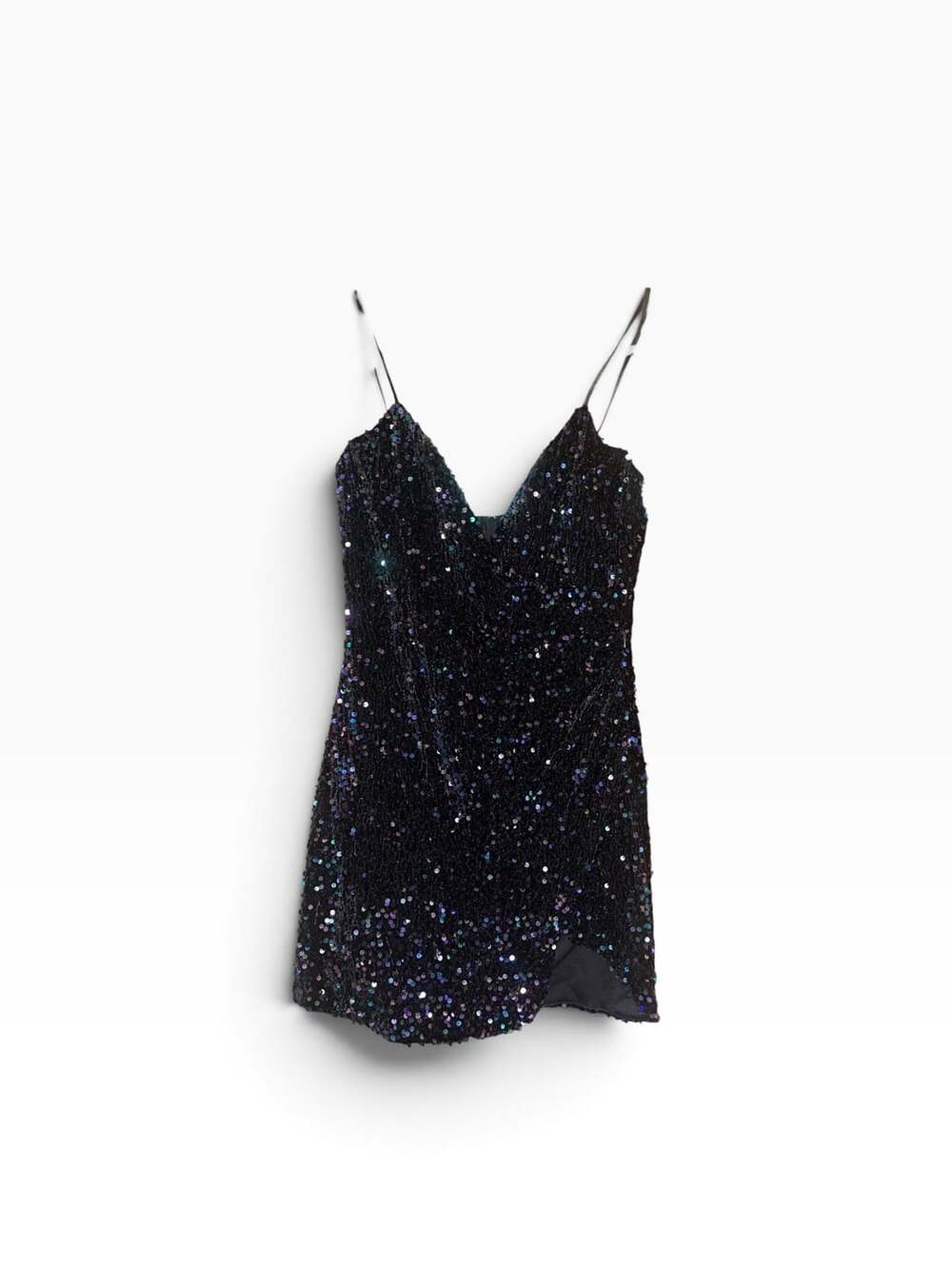 Black Sequin Mini DressHomecoming Formal Cocktail Party Y2K L